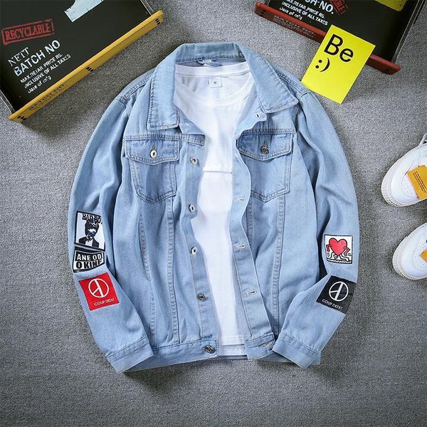 mens 2020 luxury designer clothes fashion brand print casual denim jacket bomber biker coat jackets for men black blue slim jean jacket, Black;brown
mens 2020 luxury designer clothes fashion brand print casual denim jacket bomber biker coat jackets for men black blue slim jean jacket, Black;brown
