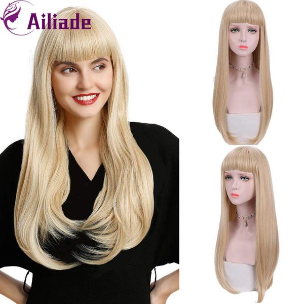 ailiade golden color long straight with bangs synthetic wigs for woman daily cosplay heat resistant fake hair, Black
ailiade golden color long straight with bangs synthetic wigs for woman daily cosplay heat resistant fake hair, Black
