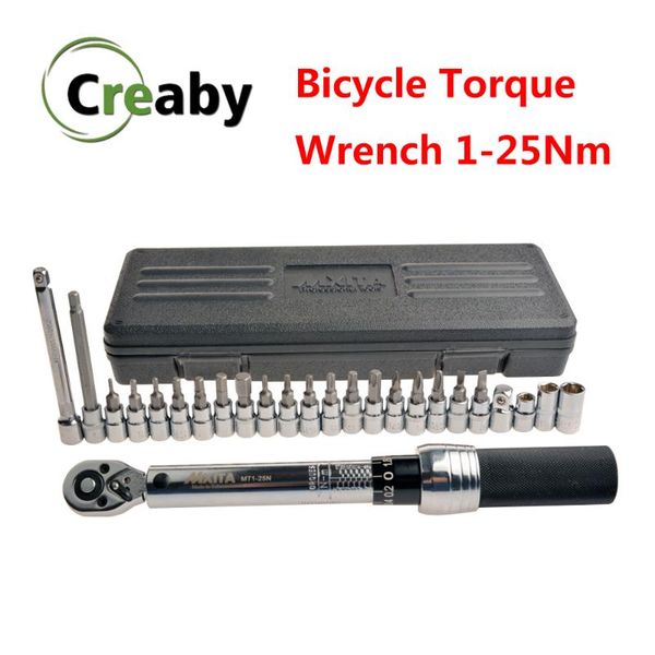 18/20/25pcs set 1/4 1-25nm bicycle torque wrench bike repair spanner tool set hand tool high precision 3%
18/20/25pcs set 1/4 1-25nm bicycle torque wrench bike repair spanner tool set hand tool high precision 3%