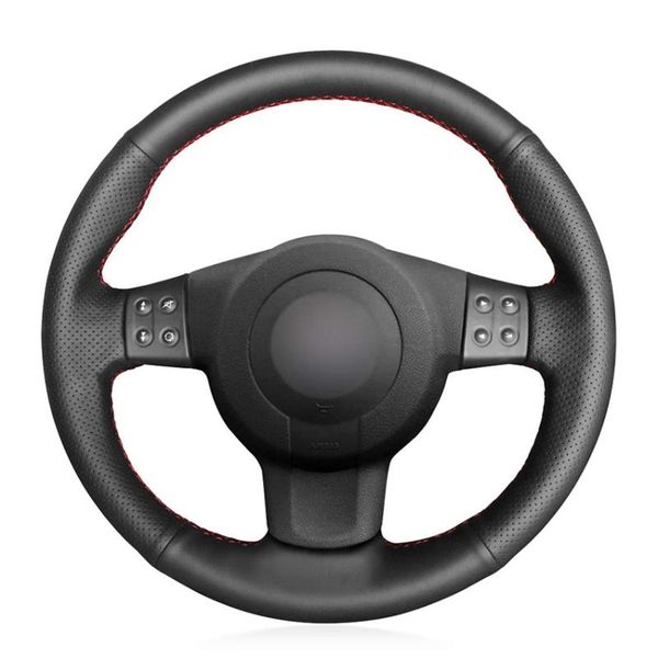 hand sew black genuine leather car steering wheel cover for seat leon (2) 2006-2008 ibiza (6l) 2007
hand sew black genuine leather car steering wheel cover for seat leon (2) 2006-2008 ibiza (6l) 2007