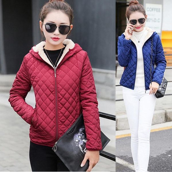 2019 women winter basic jacket solid warm hooded parka autumn spring thin outerwear plus size womens wadded jaqueta feminina, Black;brown
2019 women winter basic jacket solid warm hooded parka autumn spring thin outerwear plus size womens wadded jaqueta feminina, Black;brown