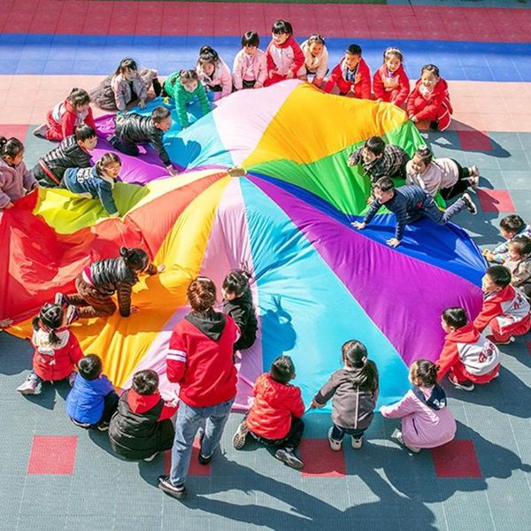 outdoor rainbow umbrella parachute toy jumping sack child integrated umbrella senses team collaboration training game v6y2
outdoor rainbow umbrella parachute toy jumping sack child integrated umbrella senses team collaboration training game v6y2