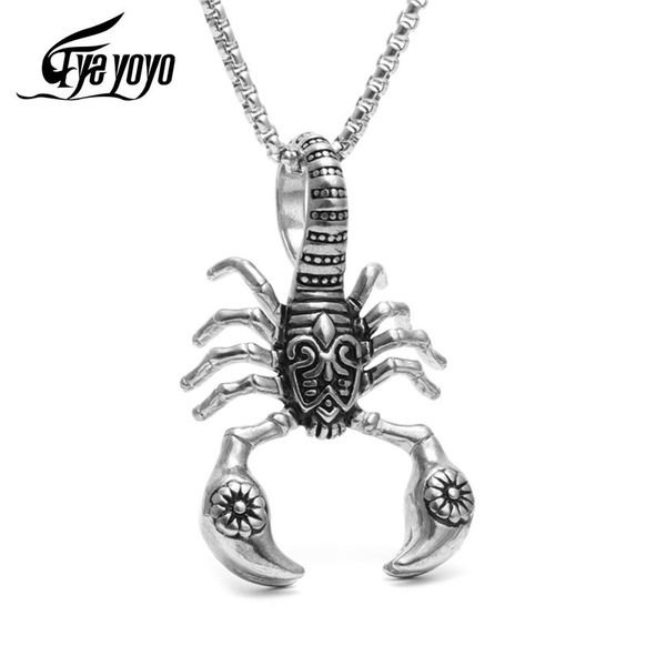 eyeyoyo hiphop / rock men jewelry large gold biker scorpion pendant 316l stainless steel rolo chain necklace father gifts, Silver
eyeyoyo hiphop / rock men jewelry large gold biker scorpion pendant 316l stainless steel rolo chain necklace father gifts, Silver