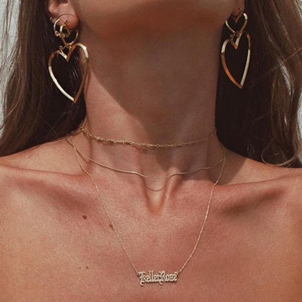 2020 europe and america new necklace multilayer letter metal sequin snake bone chain choker clavicle chain high quality, Golden;silver
2020 europe and america new necklace multilayer letter metal sequin snake bone chain choker clavicle chain high quality, Golden;silver
