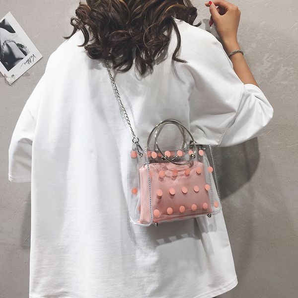 transparent jelly travel tote bag 2019 summer new quality women's designer handbag chain shoulder messenger bag purses bolsas
transparent jelly travel tote bag 2019 summer new quality women's designer handbag chain shoulder messenger bag purses bolsas