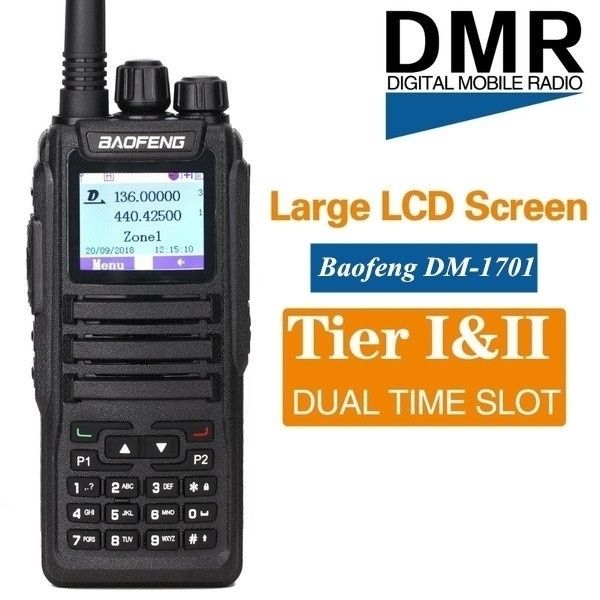 baofeng dm-1701 5w 300 channel dual time slot digital intercom 2200mah battery uhf/vhf long-distance real-time communication intercom
baofeng dm-1701 5w 300 channel dual time slot digital intercom 2200mah battery uhf/vhf long-distance real-time communication intercom