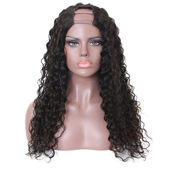 u part human hair wigs for women water wave 100% brazilian remy hair middle part 2*4 "natural color u part wig, Black;brown
u part human hair wigs for women water wave 100% brazilian remy hair middle part 2*4 "natural color u part wig, Black;brown