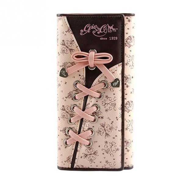vintage pu leather long wallet women bandage style tri-fold hasp wallet purse multi slots card holder elegant unique clutches, Red;black
vintage pu leather long wallet women bandage style tri-fold hasp wallet purse multi slots card holder elegant unique clutches, Red;black