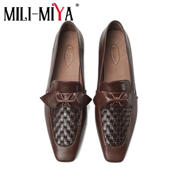 mili-miya fashion women full genuine leather flats solid color slip-on square toe office&career shoes for ladies size 34-40, Black
mili-miya fashion women full genuine leather flats solid color slip-on square toe office&career shoes for ladies size 34-40, Black