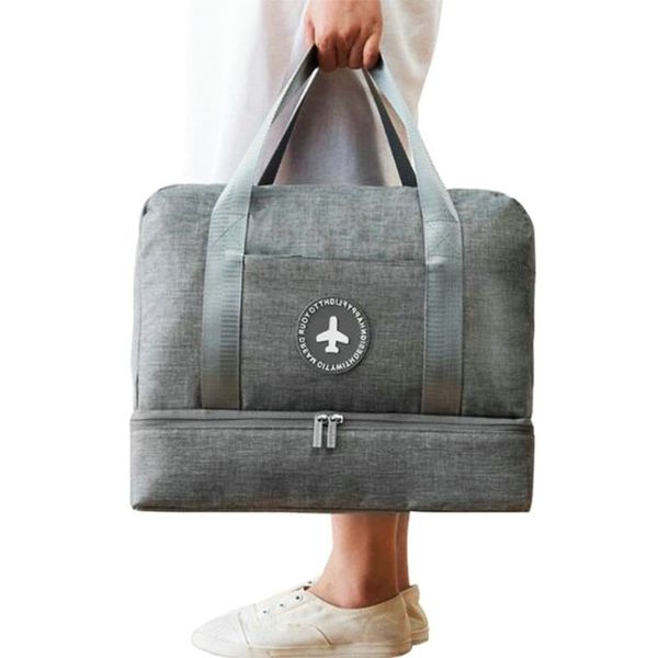 mens gym bag with compartment for shoes dry and wet separation swimming bag large capacity boarding bag women travel handbag
mens gym bag with compartment for shoes dry and wet separation swimming bag large capacity boarding bag women travel handbag