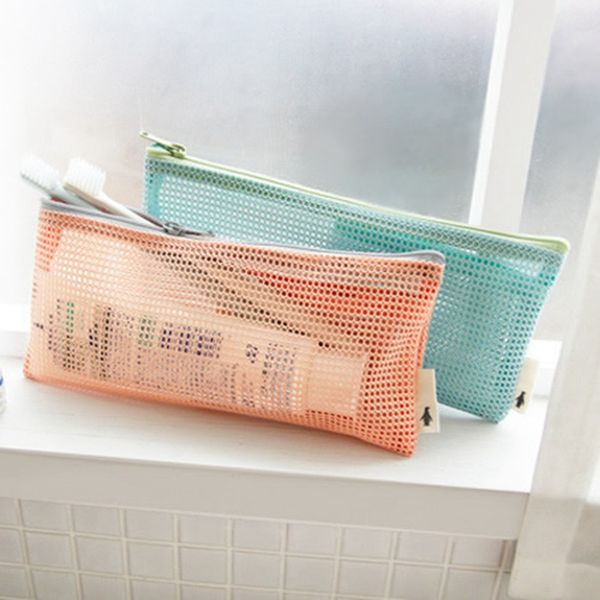 casual travel wash cosmetic bag wome transparent mesh zipper organizer storag make up makeup case pouch toiletry beauty kit box
casual travel wash cosmetic bag wome transparent mesh zipper organizer storag make up makeup case pouch toiletry beauty kit box