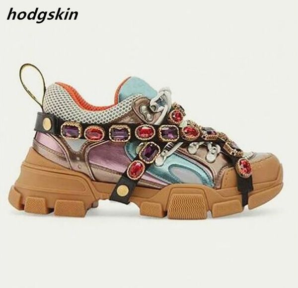 genuine leather air mesh clunky sneakers glitter crystal belt men casual shoes trainers thick heel sport shoes tenis feminino, Black
genuine leather air mesh clunky sneakers glitter crystal belt men casual shoes trainers thick heel sport shoes tenis feminino, Black
