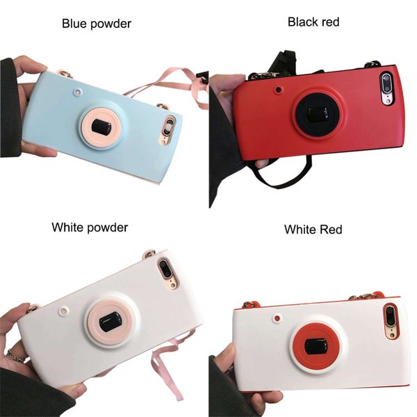 pop phone sockets камера защитный чехол для телефона со шнуром симпатичная оболочка бампер coque tpu роскошь для iphone 6plus 7 8 7plus 8spl