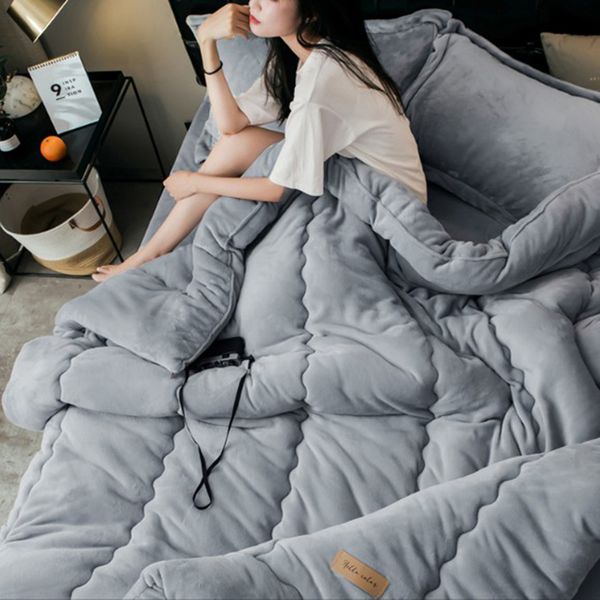 thickened flannel quilt warm nordic comforters for spring autumn 100% polyester bedding comforters for winter single quilt
thickened flannel quilt warm nordic comforters for spring autumn 100% polyester bedding comforters for winter single quilt