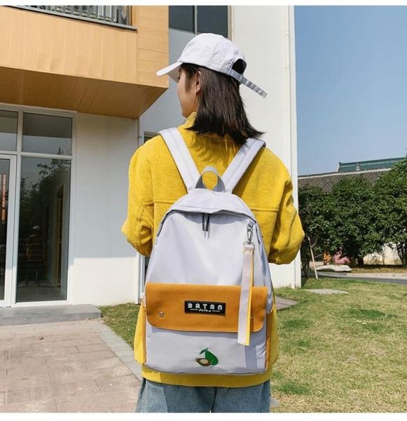 2020 new nylon contrast color large capacity female bag fashion wild women's backpack student leisure travel backpack bookbag
2020 new nylon contrast color large capacity female bag fashion wild women's backpack student leisure travel backpack bookbag