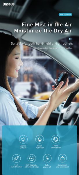 baseus car air humidifier aroma diffuser with magnetic car air vent mount aromatherapy essential oil diffuser mini air purifier
baseus car air humidifier aroma diffuser with magnetic car air vent mount aromatherapy essential oil diffuser mini air purifier