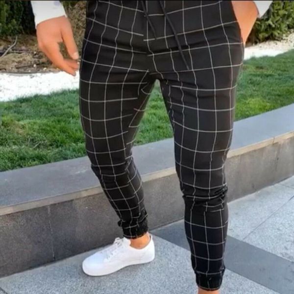 мужская slim fit плед straight leg брюки карманы drawtring jogger бег спортивная партия моды случайные брюки карандаш streetwear, Black
мужская slim fit плед straight leg брюки карманы drawtring jogger бег спортивная партия моды случайные брюки карандаш streetwear, Black