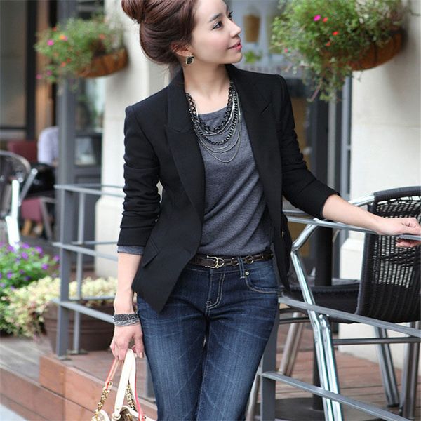 new womens lapel suit one button tunic short long sleeve jacket size s-xxxl black basic outerwear slim coats, Black;brown
new womens lapel suit one button tunic short long sleeve jacket size s-xxxl black basic outerwear slim coats, Black;brown