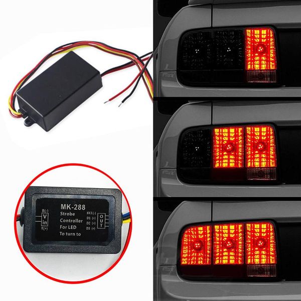 2pcs automotive led turn tail light controller three-stage flash controller car lighting control device 3 steps sequential
2pcs automotive led turn tail light controller three-stage flash controller car lighting control device 3 steps sequential