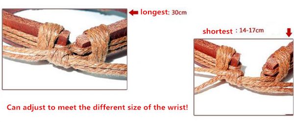 jg1 fashion letter forgiven rope bracelets 100% genuine leather bangles handmade men women lover punk bracelet adjustable k3454, Golden;silver
jg1 fashion letter forgiven rope bracelets 100% genuine leather bangles handmade men women lover punk bracelet adjustable k3454, Golden;silver