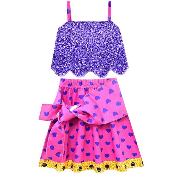 2pcs/set baby girls purple sleeveless red printed skirt sets kids princess party costumes children summer sweet dresses, White
2pcs/set baby girls purple sleeveless red printed skirt sets kids princess party costumes children summer sweet dresses, White