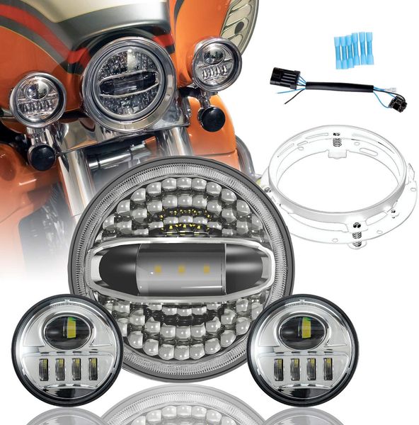 мотоцикл 7 " светодиодные фары с ореолом для harley davidson с 4-1 / 2 светодиодные лампы ближнего света противотуманные фары кронштейн монт
мотоцикл 7 " светодиодные фары с ореолом для harley davidson с 4-1 / 2 светодиодные лампы ближнего света противотуманные фары кронштейн монт