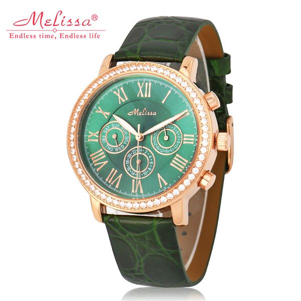 melissa real multi-function women's watch hours japan mov't clock business bracelet real leather sport girl's birthday gift b, Slivery;brown
melissa real multi-function women's watch hours japan mov't clock business bracelet real leather sport girl's birthday gift b, Slivery;brown