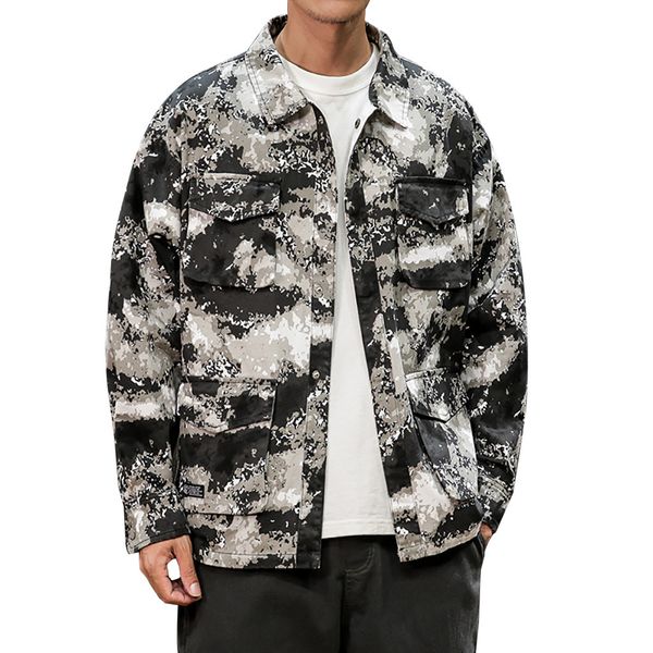 

jaqueta masculino men's autumn casual streetwear camouflage hoodie zipper plus size jacket chaqueta hombre casaco masculino, Black;brown