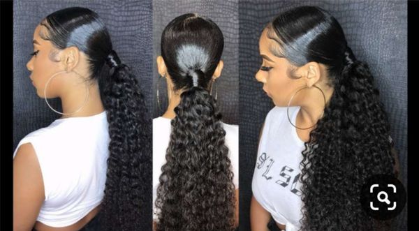 10-22inch deep wave curly pony tail hair extension clip in drawstring ponytail kinky curly pony tail hairpiece 140g, Black
10-22inch deep wave curly pony tail hair extension clip in drawstring ponytail kinky curly pony tail hairpiece 140g, Black