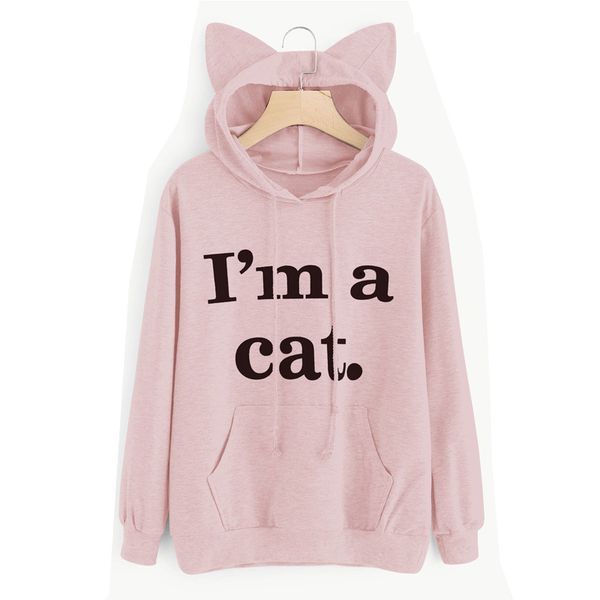 autumn new in 2017 women letter print i am a cat ear pullover hoodies long sleeve sweatshirt, Black
autumn new in 2017 women letter print i am a cat ear pullover hoodies long sleeve sweatshirt, Black