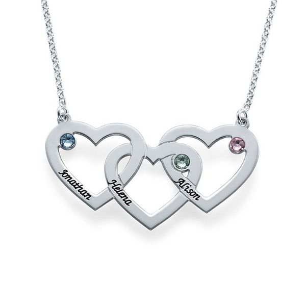custom birthstone name heart pendant necklace personalized love nameplate engraving charms for women choker romantic jewelry, Silver
custom birthstone name heart pendant necklace personalized love nameplate engraving charms for women choker romantic jewelry, Silver
