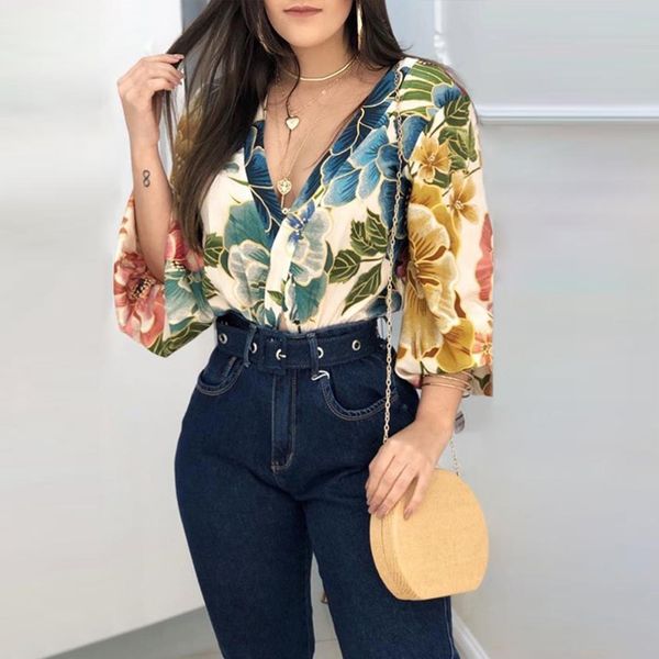 summer women boho v neck backless printed floral long sleeve shirt femme casual harajuku loose blouse 2020 sj5619e, White
summer women boho v neck backless printed floral long sleeve shirt femme casual harajuku loose blouse 2020 sj5619e, White