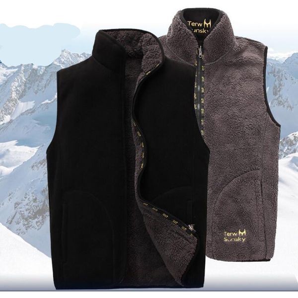 2018 new men warm fleece vest winter thick 2 sides wearing casual waistcoat windproof sleeveless jacket, Black;white
2018 new men warm fleece vest winter thick 2 sides wearing casual waistcoat windproof sleeveless jacket, Black;white