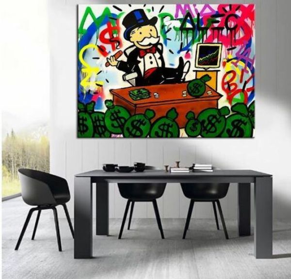 wall art picture home decor handpainted &hd print alec monopoly banksy oil painting on canvas graffiti art decor stocks 191007
wall art picture home decor handpainted &hd print alec monopoly banksy oil painting on canvas graffiti art decor stocks 191007