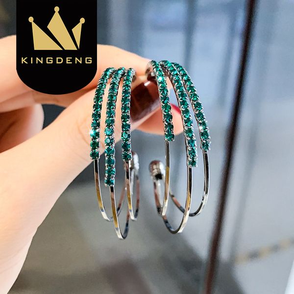 kingdeng big stud earring women fashion jewelry hoop bling gold punk party silver rhinestone korean large geometric, Golden;silver
kingdeng big stud earring women fashion jewelry hoop bling gold punk party silver rhinestone korean large geometric, Golden;silver