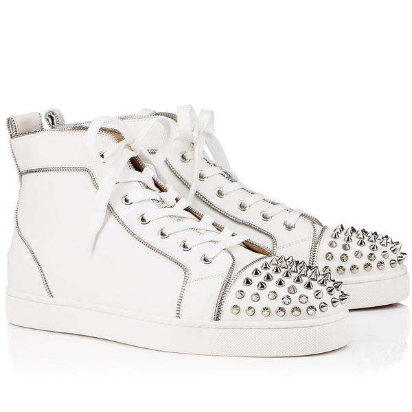 luxurys designers red soles shoes sneakers spiked suede genuine leather men's red bottom sneaker shoes spiked orlato flat suede high to, Black
luxurys designers red soles shoes sneakers spiked suede genuine leather men's red bottom sneaker shoes spiked orlato flat suede high to, Black