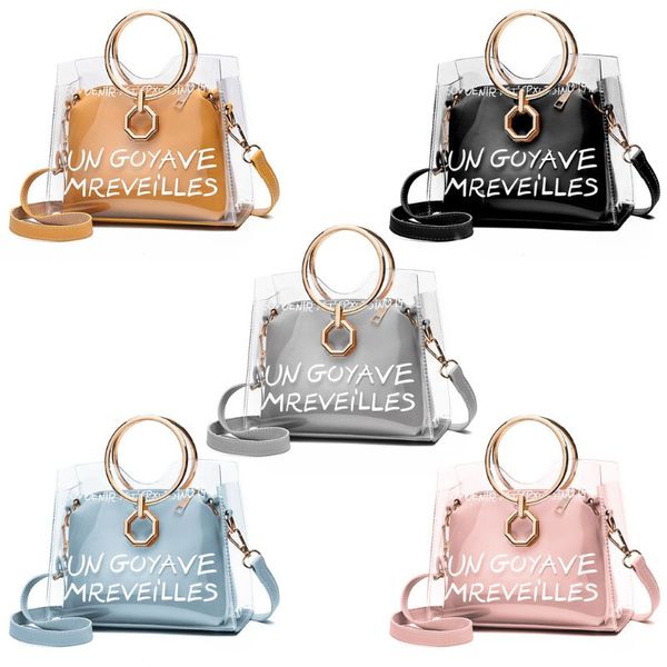 women girls small handbag transparent shoulder bag fashion metal handle summer beach purse crossbody tote
women girls small handbag transparent shoulder bag fashion metal handle summer beach purse crossbody tote