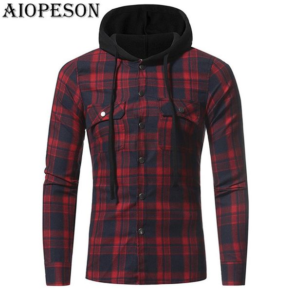 men's hoodies & sweatshirts aiopeson 2021 spring fashion mens casual plaid hooded long sleeve brand gothic men plus m-3xl, Black
men's hoodies & sweatshirts aiopeson 2021 spring fashion mens casual plaid hooded long sleeve brand gothic men plus m-3xl, Black