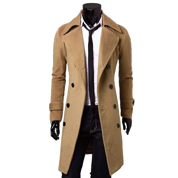 winter wool coat jackets wool-blends casual cotton slim fit thick trench long man coat outwear clothes casaco masculino pea, Black
winter wool coat jackets wool-blends casual cotton slim fit thick trench long man coat outwear clothes casaco masculino pea, Black