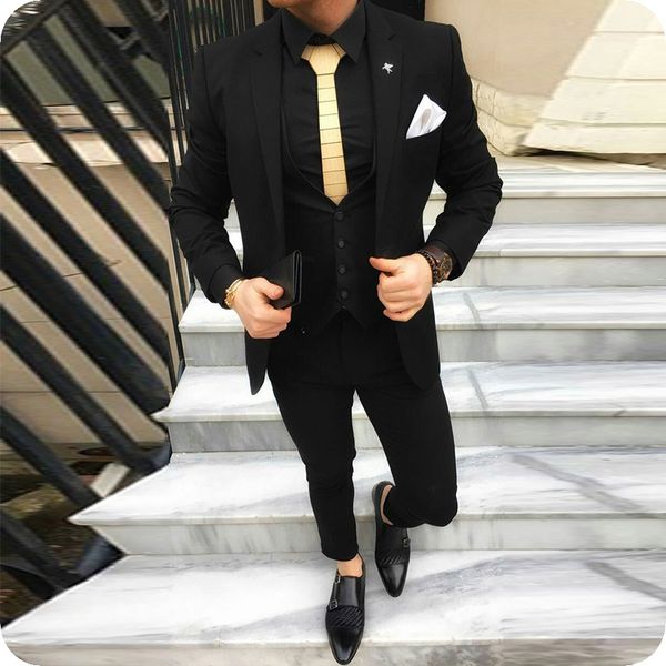 2020 custom made black men suits slim fit mens jacket casual costume marriage homme groom wear prom tuxedos 3pieces blazer terno masculino, Black;gray
2020 custom made black men suits slim fit mens jacket casual costume marriage homme groom wear prom tuxedos 3pieces blazer terno masculino, Black;gray
