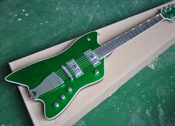 wholesale factory custom metal green electric guitar with chrome hardware,white binding,rosewood fretboard 0425
wholesale factory custom metal green electric guitar with chrome hardware,white binding,rosewood fretboard 0425