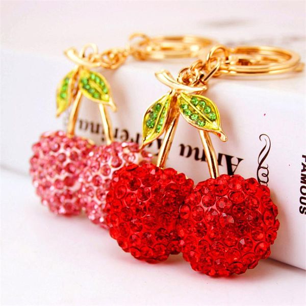 rhinestone crystal fruit cherry keychain metal pendant key chains ornament accessories girl fashion car key ring handbag charm decor, Slivery;golden
rhinestone crystal fruit cherry keychain metal pendant key chains ornament accessories girl fashion car key ring handbag charm decor, Slivery;golden