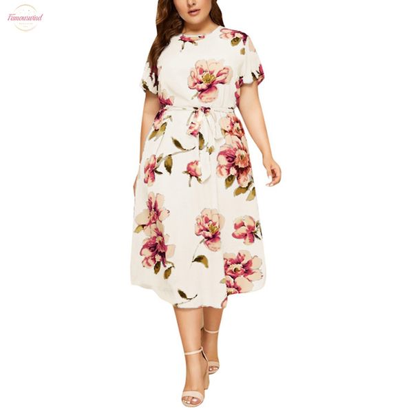 plus size women maxi dress bohemian floral print short sleeve sundress casual round neck long vestidos ladies summer dresses, Black;gray
plus size women maxi dress bohemian floral print short sleeve sundress casual round neck long vestidos ladies summer dresses, Black;gray
