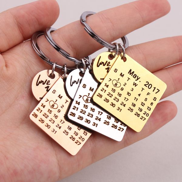 meibeads private custom personalized keychain calendar stainless steel lettering couples anniversary custom jewelry gift, Silver
meibeads private custom personalized keychain calendar stainless steel lettering couples anniversary custom jewelry gift, Silver