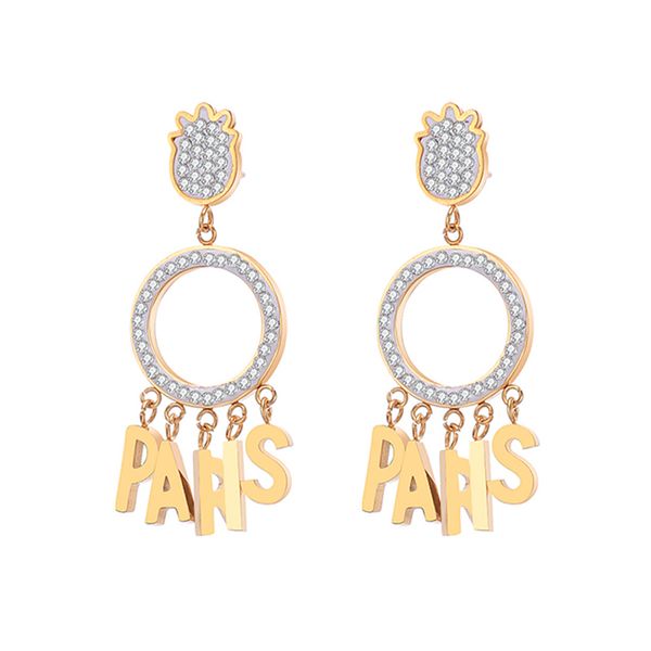 1 pair personalized letters tassel earrings for women gold color stainless steel earring gift fashion jewelry, Silver
1 pair personalized letters tassel earrings for women gold color stainless steel earring gift fashion jewelry, Silver