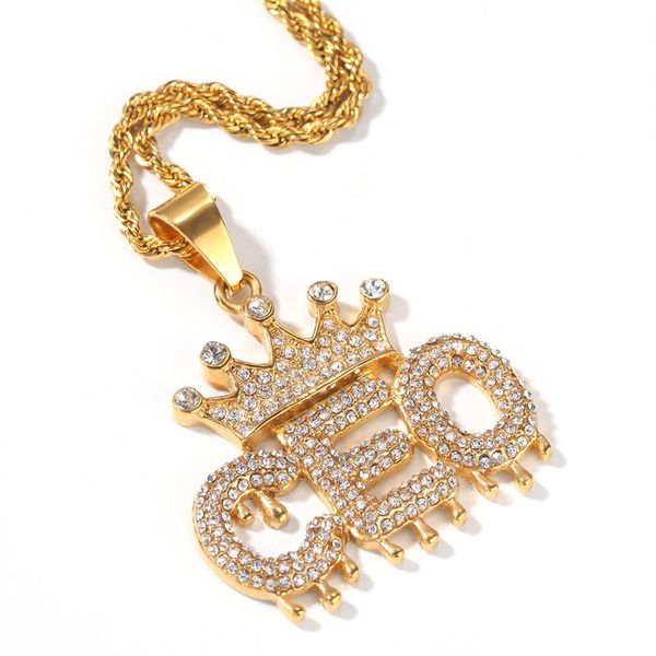 men hip hop iced out crown of ceo pendant necklaces stainless steel never fade male hiphop necklace fashion jewelry gifts, Silver
men hip hop iced out crown of ceo pendant necklaces stainless steel never fade male hiphop necklace fashion jewelry gifts, Silver
