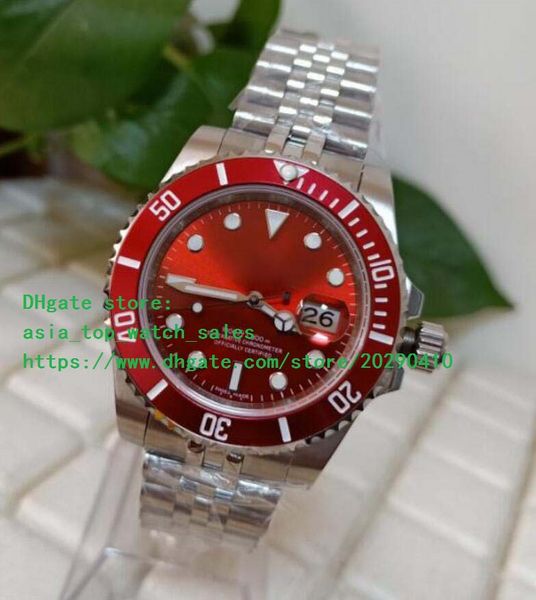 2 style watch 116610 116610ln 40 mm ceramic bezel red dial asia 2813 mechanical automatic mens watch, Slivery;brown
2 style watch 116610 116610ln 40 mm ceramic bezel red dial asia 2813 mechanical automatic mens watch, Slivery;brown