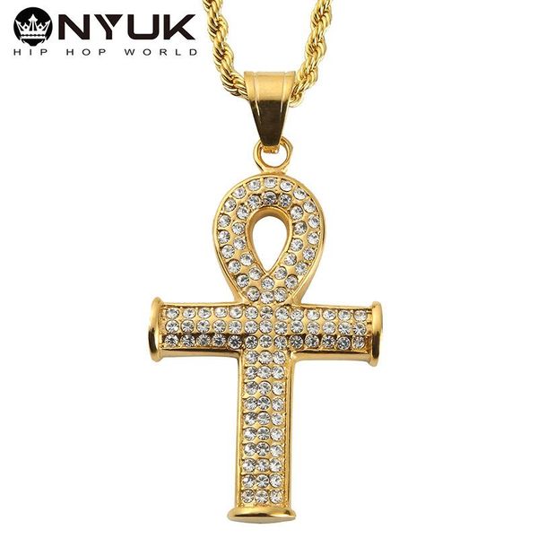 stainless steel hip hop bling jewelry golden ankh key men necklaces women charm crystal crossing pyramid chains pendants, Silver
stainless steel hip hop bling jewelry golden ankh key men necklaces women charm crystal crossing pyramid chains pendants, Silver
