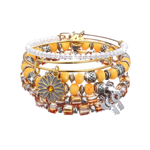 selling fashion women girl colorful beaded chrysanthemum key charm bracelets set adjustable bangle lovers friendship jewelry gift, Golden;silver
selling fashion women girl colorful beaded chrysanthemum key charm bracelets set adjustable bangle lovers friendship jewelry gift, Golden;silver