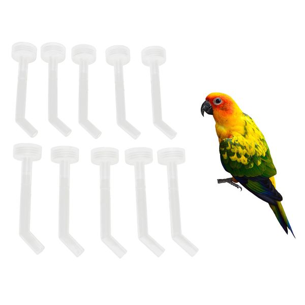 10 pcs bird parrot water food feeding bird cage accessories drinking device
10 pcs bird parrot water food feeding bird cage accessories drinking device